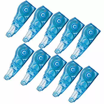 Plus Correction Tape Whiper MR Replacement Tape 5mm x 6m Blue 10 Pieces 43-929 x 10