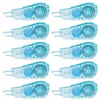 Plus Correction Tape Whiper PT Replacement Tape 5mm Blue 10 Refills 48-76110