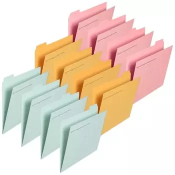 PLUS cut folder recycled paper 4 piles A4-E 3 colors included 12 book set FL-064IF