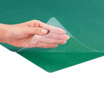 Plus Desk Mat Transparent Soft Economy Type with Underlay 1190 x 690mm 41-062