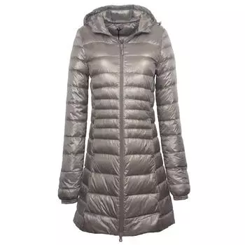 Плюс Длинный Пуховик Женский Зимний Ультра Легкий Пуховик Женский Пуховик С Капюшоном Женский Пальто Большого Размера S