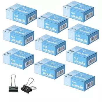 Plus Double Clip Air Karu Beans Black 100 шт. шт. x 10 x 10 (10 коробок) 35-557 чёрный