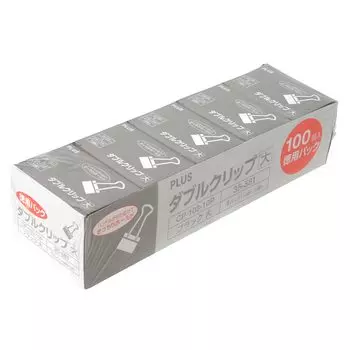 Plus Double Clip Daitoku Упаковка из 100 шт. Черный CP-103-10P 35-581 чёрный