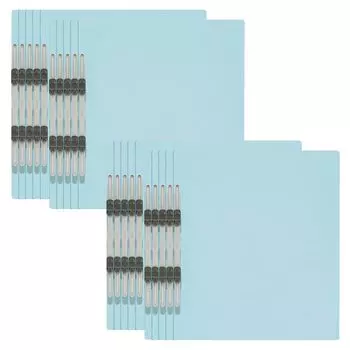 Plus Economy Flat File A4 Vertical 2 Holes 20 Book Pack Royal Blue