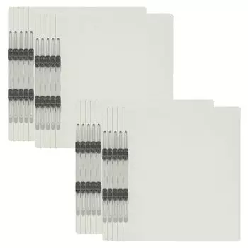 Plus Economy Flat File A4 Vertical 2 Holes 20 Pack Gray