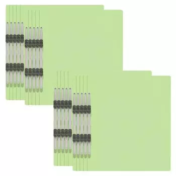 Plus Economy Flat File A4 Vertical 2 Holes Pack of 20 Green