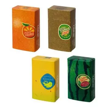 Plus Eraser Air-in Fruit Eraser Orange Kiwi Banana Watermelon 4 Pattern Set ER-0311 36-134E