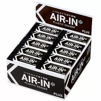Plus Eraser Black 60 Size 13g 40 pieces Air-in 36-57640