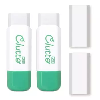 Plus Eraser Case Eraser Clutto 2 шт. запасной комплект резинок Зеленый 2 + 36-878 + 36-885