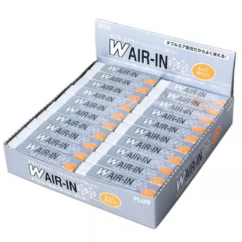 Plus Eraser Double Air Inn Motto Anshin White 16g 40 pieces ER-060WN 36-938 40 белый