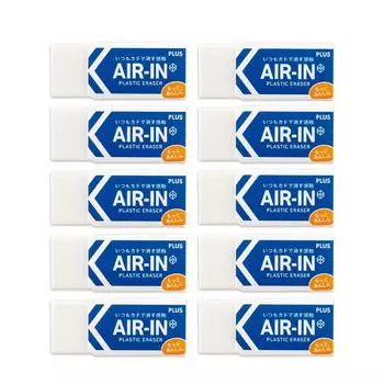 Plus Eraser Motto Anshin White 13g 10 pieces Air-in ER-060AN 36-948 10