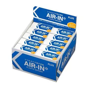 Plus Eraser Motto Anshin White 13g 40 pieces 60 size Air-in ER-060AN 36-948 40