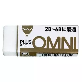 Plus Eraser Omni ER060MD 2B-6B [10 pieces]