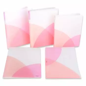 Plus File Pasty Peach Pink Pack Clear File Holder Binder 5 Types etc.