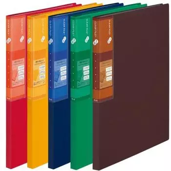 Plus File Super Economy Clear File + A4 20 Pockets Mixed 5 Books