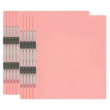 PLUS flat file A4 vertical 2 holes 10 book pack Pink No.021NP 78-598