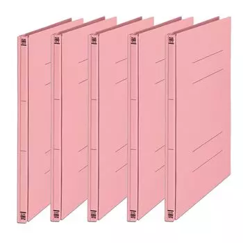 Plus Flat File A4 Vertical 2 Holes Back Expandable Cenovus Thinning Wood 5 Books Pink