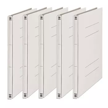 Plus Flat File A4 Vertical 2 Holes Back Width Telescopic Cenovus Thinning Wood 5 Books Gray