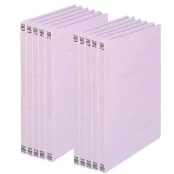 Plus Flat File A4 Vertical Resin Binding 10 Books Violet 78-232 No.021N-10P