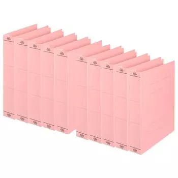 Plus Flat File Resin Binder Thick Books 500 Листов A4 Vertical Pink 10 Книг No.021SW 87-98810