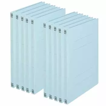 Plus Flat File Resin Binding A4 Vertical Royal Blue 10 Books NO.021N 78-031E0