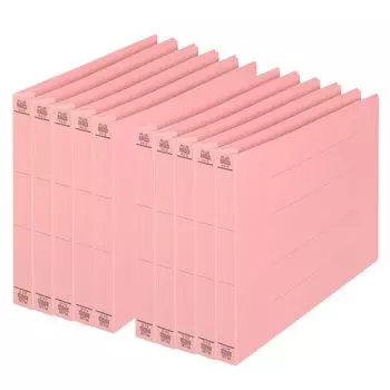 Plus Flat File Resin Binding Толстый переплет 300 листов A4 Горизонтальный 10 книг Розовый 022NW 78-28810