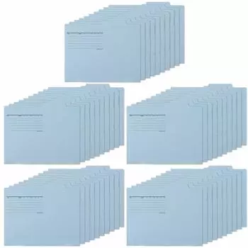 Plus Individual Folder Economy 50 Sheets A4 Horizontal Royal Blue FL-082IF 87-432