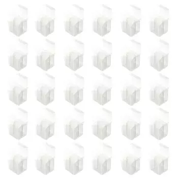 PLUS Itooshi Oshikatsu Storage Plastic Silver Tape PP Assembled Case Clear Set x 10 30-Piece FL-380CF 91-482