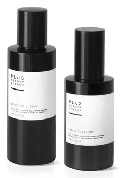 PLuS Medicated Skin Care Set Лосьон 190 мл Эмульсия 140 мл Балансирующая эмульсия Грубый блеск Сделано в Японии Мужской все-в-одном + Лосьон/Сыворотка Акне, Кожа,