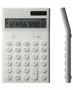 Плюс Минус Ноль Калькулятор Электронный Калькулятор M [Модель 2024] ±0 (белый)