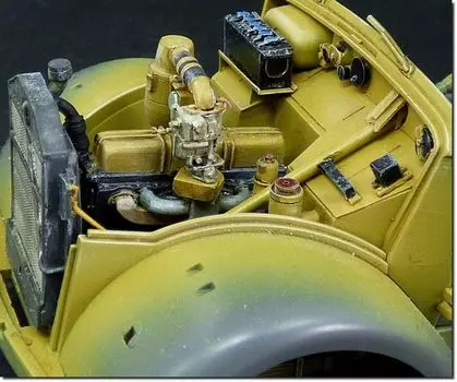 PLUS MODEL Opel Blitz Engine Section Detail Set Plastic Model Parts PLM313 1/35 (for Tamiya)