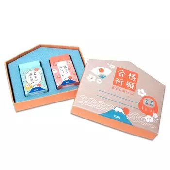 Plus Mount Fuji Limited Edition Fuji Ema Daruma Air-in Eraser, Design, ER-100AIF-2P, 36-518