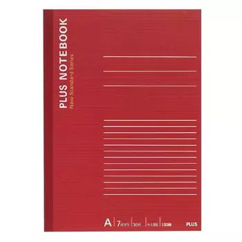 PLUS Notebook 100 sheets Semi-B5 (No. 6) A-lined NO-010AS 76-707