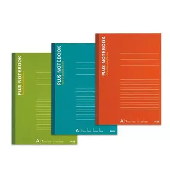Plus Notebook A4 40 листов в упаковке 3 цвета в линейку А-типа 3-книжка NO-204AS-3CP 76-753