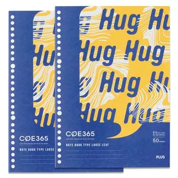 Plus Notebook Loose Leaf COE365 Желтый x Синий Набор x 2 2-Book 76-023