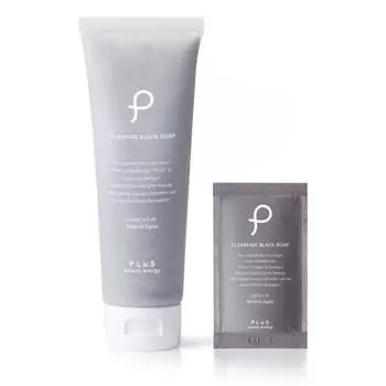 PLuS [Official limited bonus included] Facial cleansing foam (120g + 3g / Charcoal Silk Hyaluronic Acid Collagen) Clear Fine Black Soap Tube Type Faci