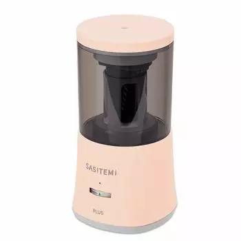 Plus Pencil Sharpener Electric Pencil Sharpener Just Insert from Above Automatic SASITEMI Pink FS-760 84-018
