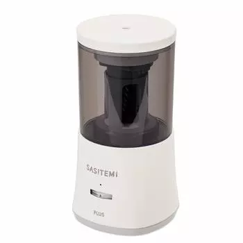 Plus Pencil Sharpener Electric Pencil Sharpener Just Insert from Above Automatic SASITEMI Ivory FS-760 84-019 слоновая кость