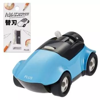 Plus pencil sharpener [with extra blade] Hashire! Pencil kezuri! Blue FS-660 84-008
