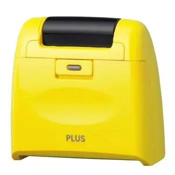 Plus Personal Information Protection Stamp Roller Keshipon Wide Yellow IS-510CM 38-134