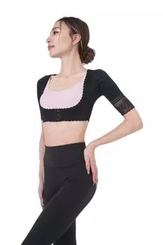 Plus PLUS Arm Shaper Upper Arm Shape Posture Support Beautiful Posture Supporter Wrapped Shoulder Support Shaping Underwear [gyugyunino+] [Official] чёрный