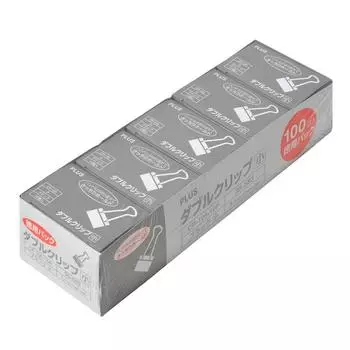 PLUS Plus Double Clip, маленькая упаковка из 100 шт. CP-105-10P 35-583 чёрный
