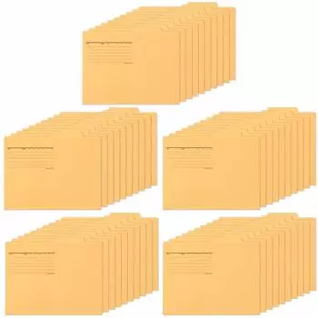 PLUS Plus Individual Folder Economy 50 Sheets A4 Horizontal Yellow FL-082IF 87-298