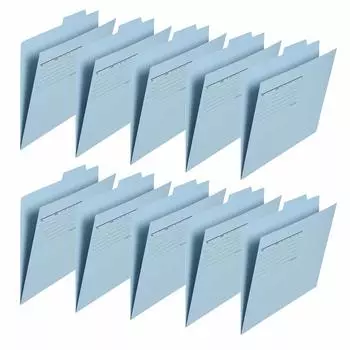 PLUS Plus Индивидуальная папка Эконом 10 листов A4 Горизонтальная Королевский синий FL-081IF 87-412