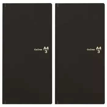 PLUS Plus Memo Pad Блокнот A4 x Premium Cloth Matte Black 2 Книги x 2 Ka.Crie 1/3 NO-605GP 77-926