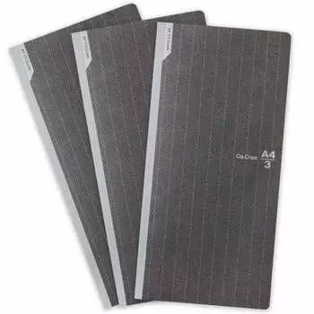 PLUS Plus Note Memo Pad Ka.Crie A4 x 1/3 NS Series Graph 3 Books Black 77762 x 3