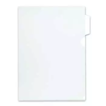 PLUS Plus прозрачный держатель А4 с индексом 1 стопка 10 штук FL-201HO 88-067