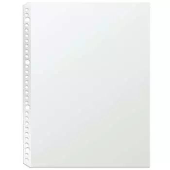 Plus Pocket Refill A4 1 pocket 100 sheets 2 holes / 4 holes / 30 holes common 87-700 Polypropylene (PP) Transparent