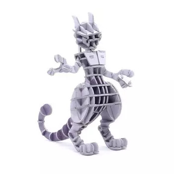 PLUS Pokemon Mewtwo Paper 3D 3D головоломка DIY набор для творчества, который понравится всем, от учеников начальной школы до взрослых. Развивающая игрушка для