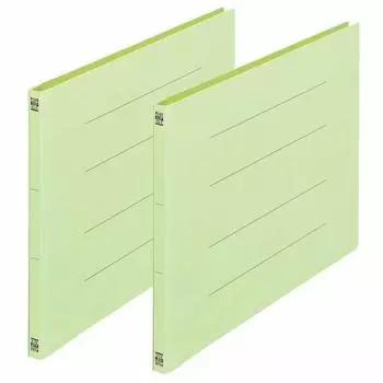 Plus PP flat file A3 horizontal 2 holes Green No.102P 98-876 Set of 2